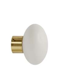 Heal's Ellipse Led Wall Light Brass Ip44 in White