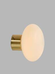 Heal's Ellipse Led Wall Light Brass Ip44 in White - thumbnail 2