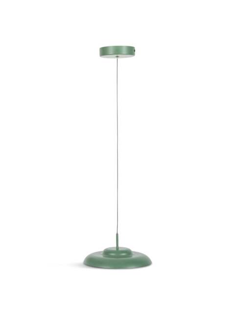 Heal's Diner Led Metal Pendant Small in Sage, Wood/Metal