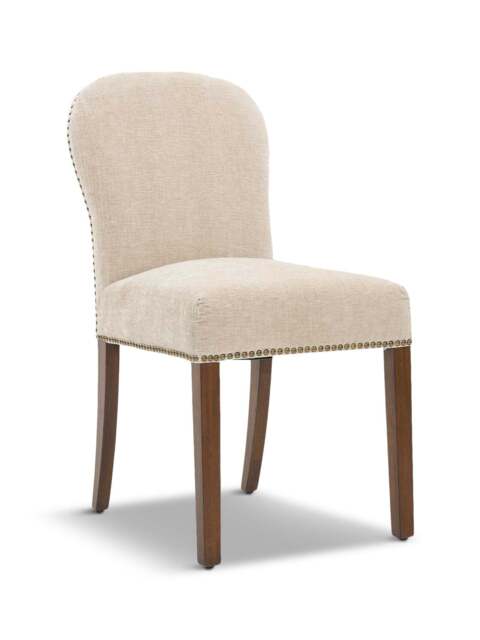 Barker and Stonehouse Gable Fabric Dining Chair in Neutral - image 1