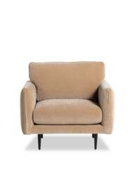 Barker and Stonehouse Brea Fabric Armchair in Neutral - thumbnail 1