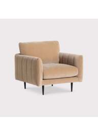 Barker and Stonehouse Brea Fabric Armchair in Neutral - thumbnail 2