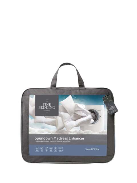 The Fine Bedding Company Spundown Mattress Enhancer in White, Size Single - image 1