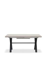 Barker and Stonehouse Kalmer Extending Dining Table Concrete Effect Seats 6-8 in Grey - thumbnail 1