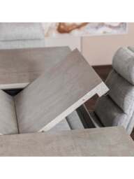 Barker and Stonehouse Kalmer Extending Dining Table Concrete Effect Seats 6-8 in Grey - thumbnail 4