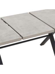 Barker and Stonehouse Kalmer Extending Dining Table Concrete Effect Seats 6-8 in Grey - thumbnail 3