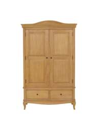 Barker and Stonehouse Cecile Light Wooden French Style Double Wardrobe Wit in Neutral - thumbnail 3