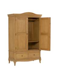 Barker and Stonehouse Cecile Light Wooden French Style Double Wardrobe Wit in Neutral - thumbnail 5