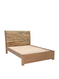 Barker and Stonehouse Charlie Reclaimed Wood King Bed Frame in Neutral - thumbnail 2