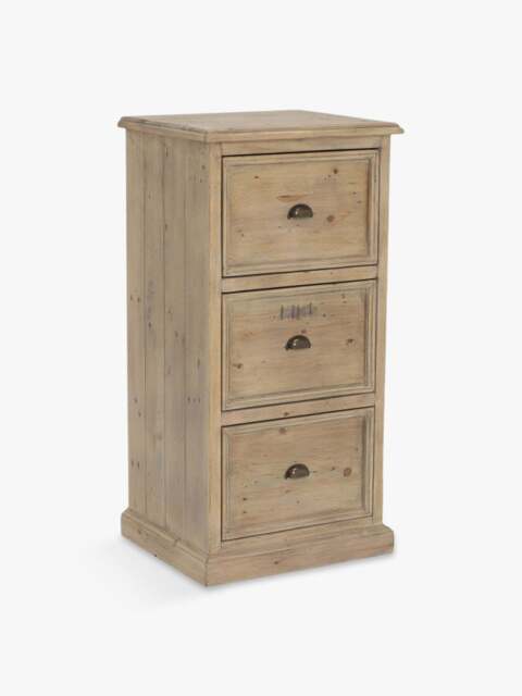 Barker and Stonehouse Verberie 3 Drawer Filing Cabinet in Reclaimed Wood