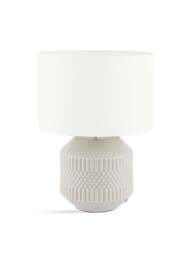 Pacific Lifestyle Geo Ceramic Table Lamp in Grey