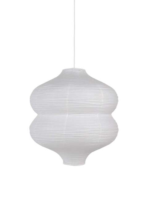 Heal's Carta Rice Paper Easyfit Pendant Tall in White, Size 63x55x55 - image 1