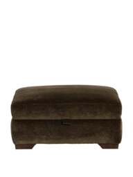Barker and Stonehouse Tahoma Fabric Storage Footstool in Green - thumbnail 2