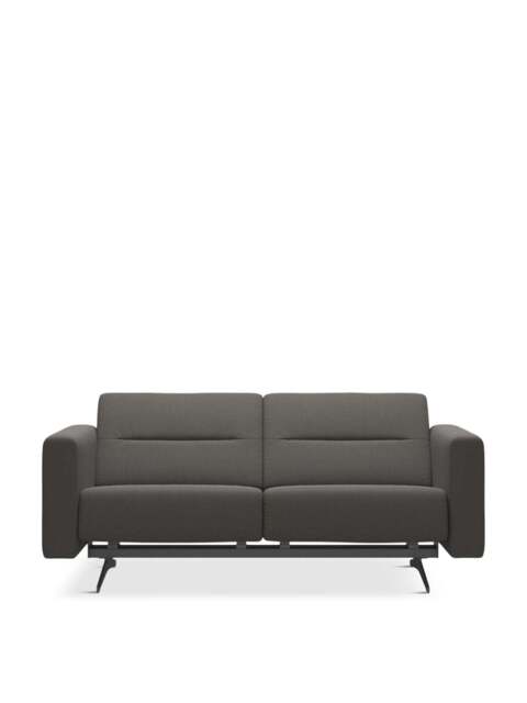 Barker and Stonehouse Stella Sofa in Grey, Leather, Size 2 Seater