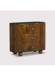Barker and Stonehouse Tigris Mango Wood Chest With Marble Top in Brown - thumbnail 2
