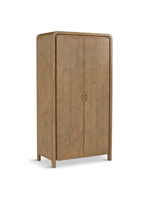 Barker and Stonehouse Tosca Reclaimed Wood 2 Door Wardrobe in Brown - image 1