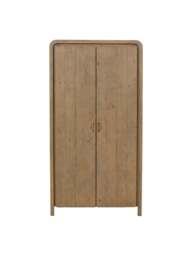 Barker and Stonehouse Tosca Reclaimed Wood 2 Door Wardrobe in Brown - thumbnail 2