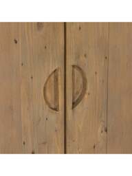Barker and Stonehouse Tosca Reclaimed Wood 2 Door Wardrobe in Brown - thumbnail 5