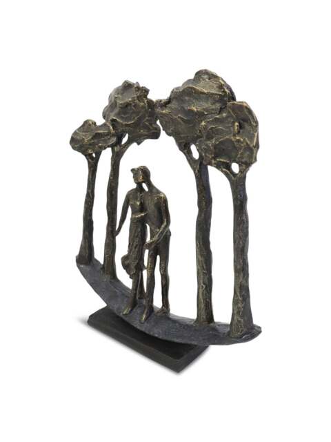 Libra Interiors Lovers Arboretum Sculpture in Bronze, Size 30x28x7 - image 1