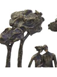 Libra Interiors Lovers Arboretum Sculpture in Bronze, Size 30x28x7 - thumbnail 3