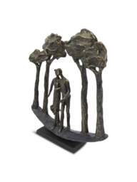Libra Interiors Lovers Arboretum Sculpture in Bronze, Size 30x28x7 - thumbnail 1