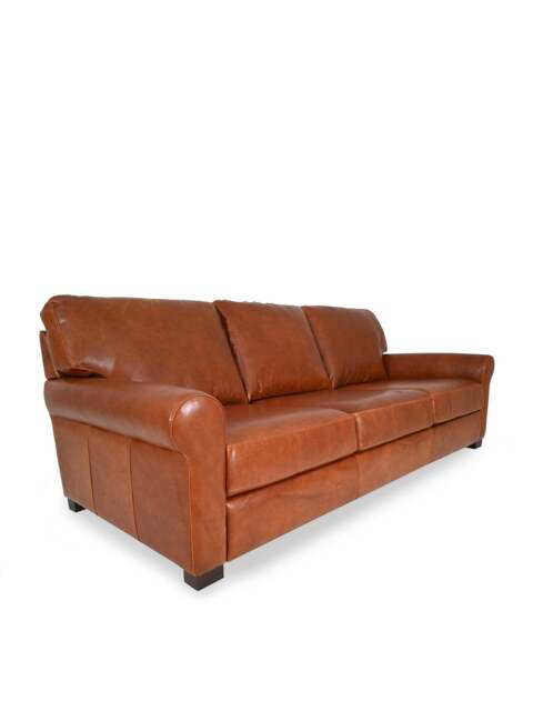 Barker and Stonehouse Rendola 3 Seater Sofa in Brown, Leather