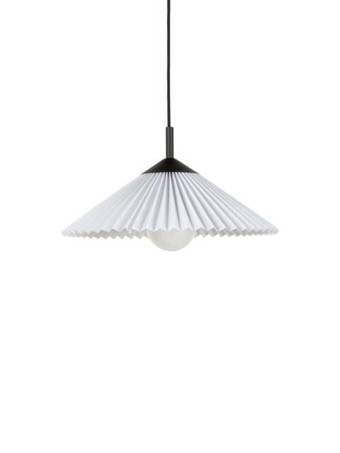 Heal's Heal’s Pleated Pendant /white in Black, Metal, Size 14x41x41 - image 1