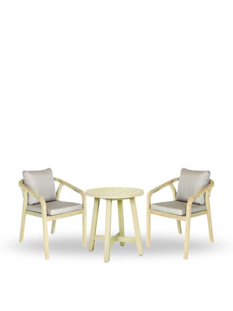Kettler Cora Rope 2 Seater Bistro Set Cream