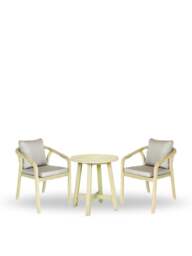 Kettler Cora Rope Garden Bistro Set Cream