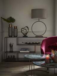 Libra Interiors Double Heart Sculpture in Bronze, Size One - thumbnail 3