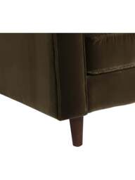 Barker and Stonehouse Hemingway Velvet Armchair in Green - thumbnail 4