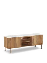 Barker and Stonehouse Fuji Tv Unit in Brown - thumbnail 1