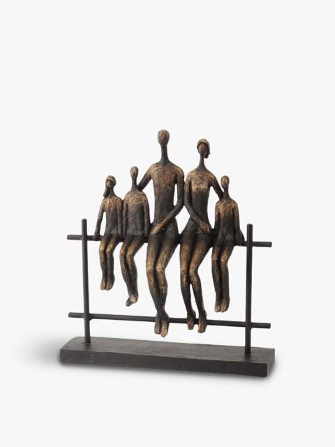 Libra Interiors Duxford Bench Family Of Five Sculpture in Bronze