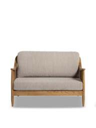 Barker and Stonehouse Yardley Fabric 2 Seater Sofa With Rattan in Green