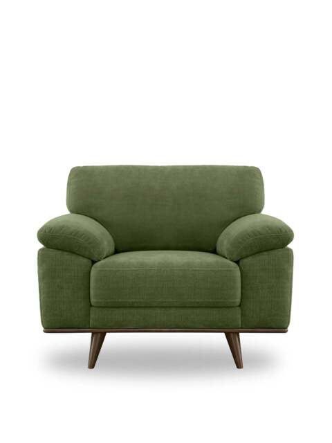 Barker and Stonehouse Bowes Fabric Armchair Green - image 1