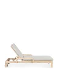 Kettler Cora Rope Garden Sun Lounger Cream - thumbnail 3