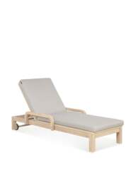 Kettler Cora Rope Garden Sun Lounger Cream - thumbnail 1
