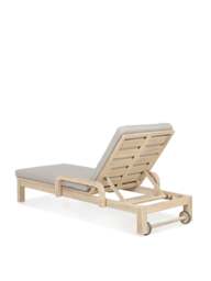 Kettler Cora Rope Garden Sun Lounger Cream - thumbnail 4