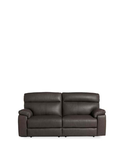 Barker and Stonehouse Clark Recliner 3 Seater Sofa in Grey, Leather - image 1