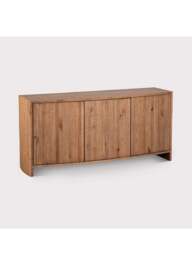 Barker and Stonehouse Arpela Reclaimed Wood 3 Door Sideboard in Neutral - thumbnail 2
