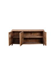 Barker and Stonehouse Arpela Reclaimed Wood 3 Door Sideboard in Neutral - thumbnail 4