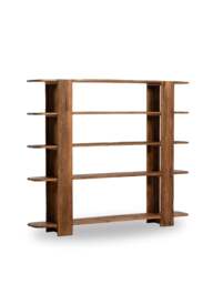 Barker and Stonehouse Savernake Bookcase in Brown - thumbnail 1