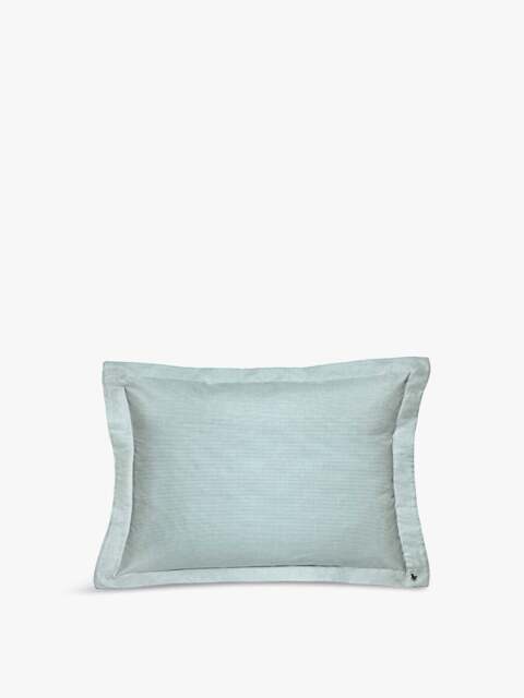 Ralph Lauren Home Oxford Oxford Pillowcase in Evergreen, Cotton/Linen, Size Standard - image 1