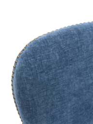 Barker and Stonehouse Gable Blue Fabric Dining Chair With Light Legs in Neutral - thumbnail 2
