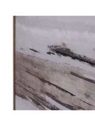 Libra Interiors Blurred Seascape Framed Canvas in Grey/Blue, Size 100x4x100 - thumbnail 3