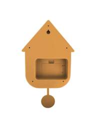 Present Time Modern Cuckoo Clock in Ochre Yellow - thumbnail 4