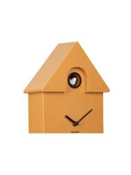 Present Time Modern Cuckoo Clock in Ochre Yellow - thumbnail 3