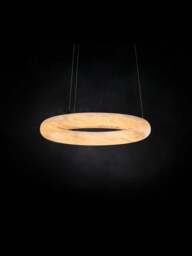 Barker and Stonehouse Alabaster Ring Pendant Light in Neutral, Size 59cm - thumbnail 2