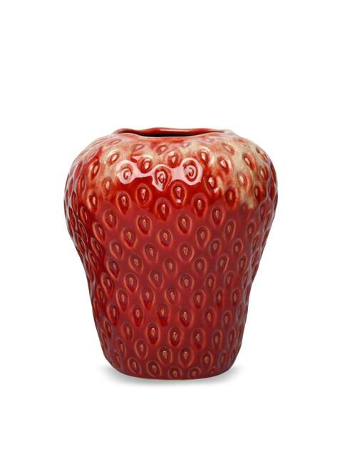 Libra Interiors Berry Glaze Vase Large Red - image 1