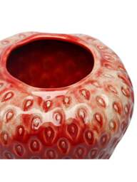 Libra Interiors Berry Glaze Vase Large Red - thumbnail 2